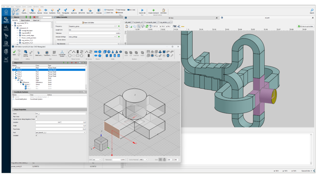 Champ 3d in the new CAD interface